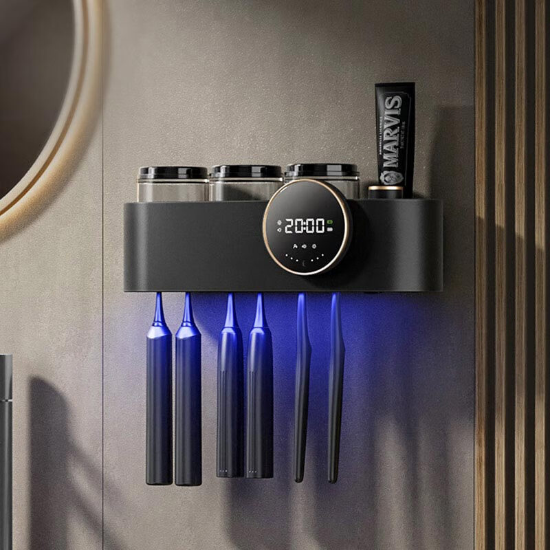 卡苏(kasu)紫外线牙刷消毒器杀菌烘干智能自动免打孔