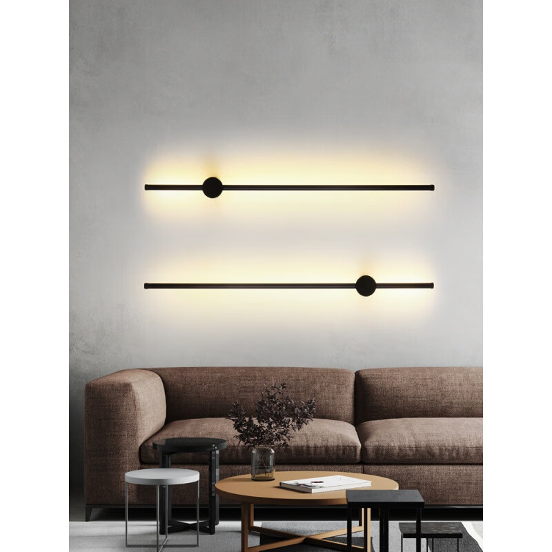 博雷奇极亮家 极简长条壁灯卧室床头灯现代简约北欧全铜轻奢壁灯客厅