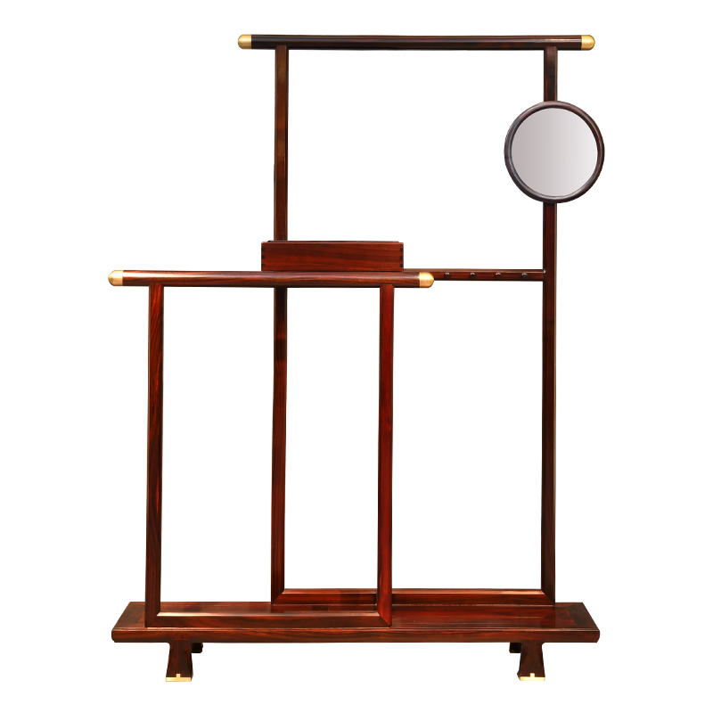 一舍 红木家具 印尼黑酸枝(学名:阔叶黄檀)实木衣帽架落地现代简约新中式卧室置物挂衣架晾衣架 乾坤衣帽架