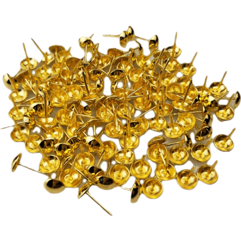 金色泡釘銅釘裝飾釘沙發(fā)泡釘銅色泡釘圓頭釘大頭釘子大按釘圖釘子定制 直徑11mm*釘長17mm/100個(gè)