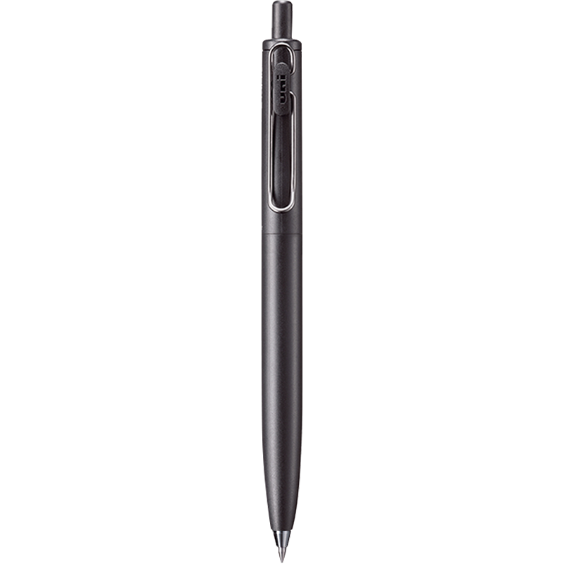 uni 三菱铅笔 小浓芯 UMN-SF-38 按动中性笔 黑杆黑芯 0.38mm 单支装