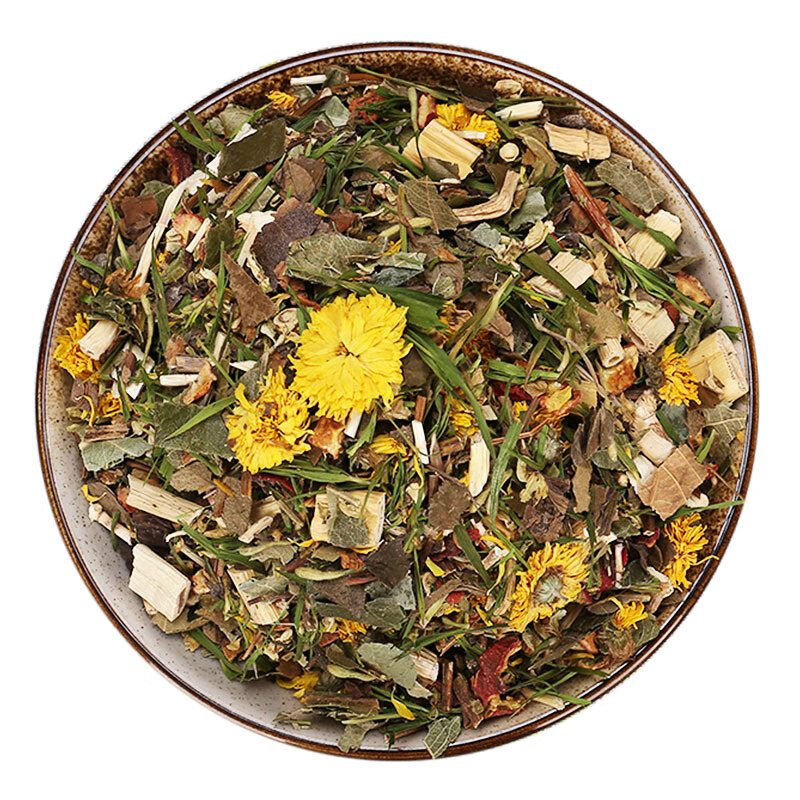 廿四味24味二十四味凉茶实惠家庭装广东凉茶金银花纯草本配方煲煮凉茶料包茶饮110克一包装 二十四凉茶五包