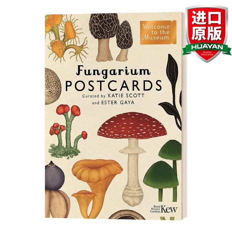 postcards 英文原版 菌物博物馆明信片 蘑菇馆 英文版 进口英语原版