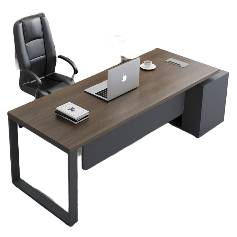 百媛主管经理桌简约办公家具电脑桌大班台老板桌财务单人办公桌椅组合 1.6米(包安装)