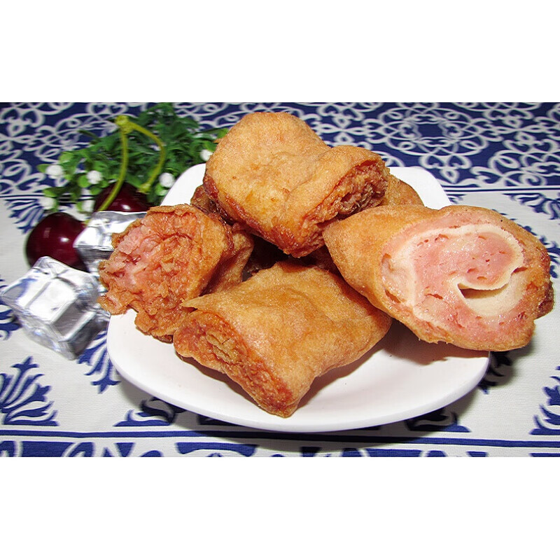 虎钢馋东北特产  东北纤子肉 肉千子 猪肉类零食油炸熟食小吃500g