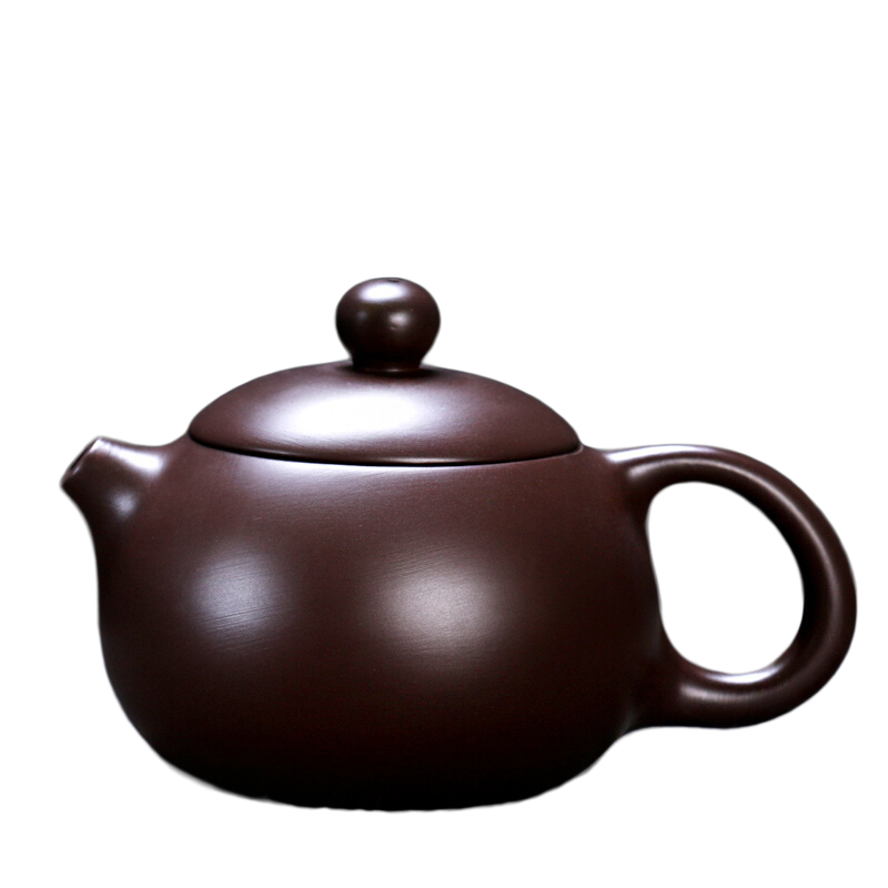 康韵 原矿紫砂茶壶功夫茶具单茶壶家用日式茶具办公室泡茶壶 紫泥-西施壶