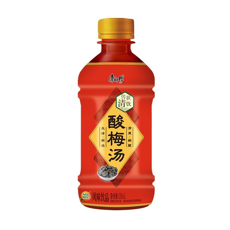 京东极速版:康师傅饮料酸梅汤饮料330ml*12小瓶装饮品火锅伴侣 整箱装