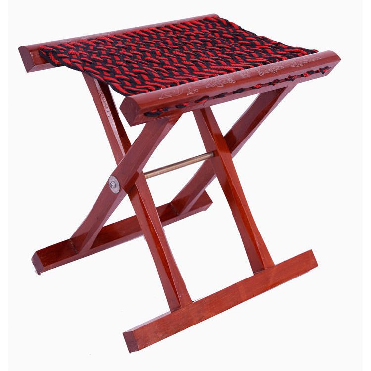 oqb马扎高档山泰山梨仿实木扎便携折叠钓鱼板凳送礼工艺品 单扎无礼盒