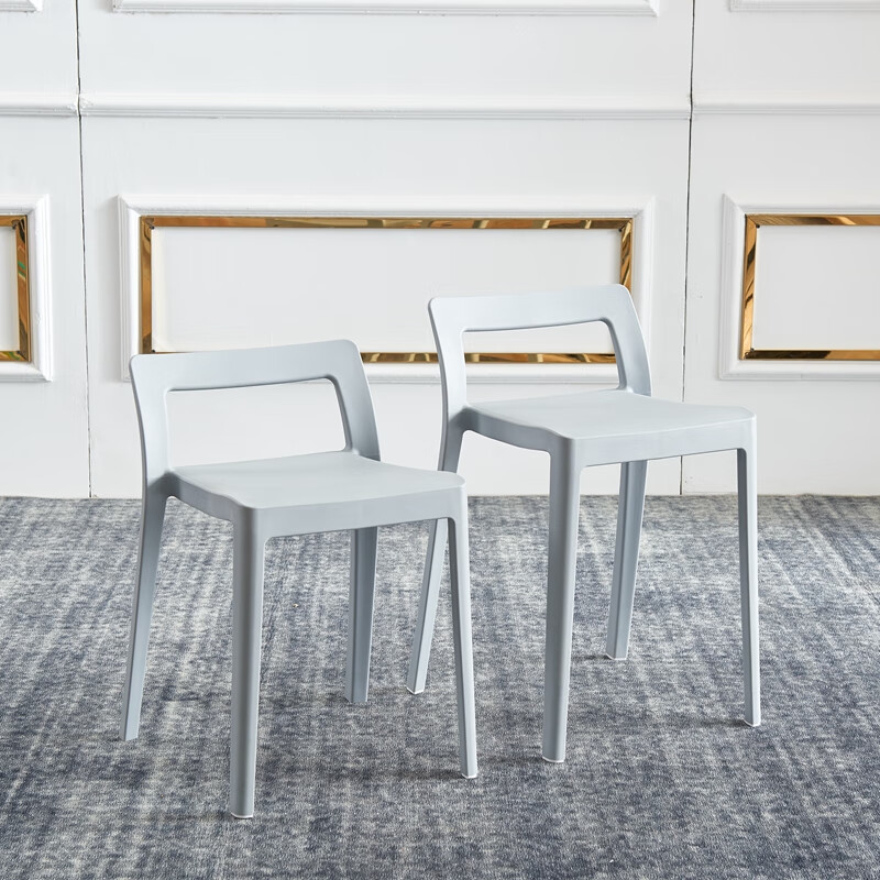 塑料凳子椅子靠背北欧餐椅用加厚熟胶凳子餐厅等位凳高凳餐桌凳 尺寸