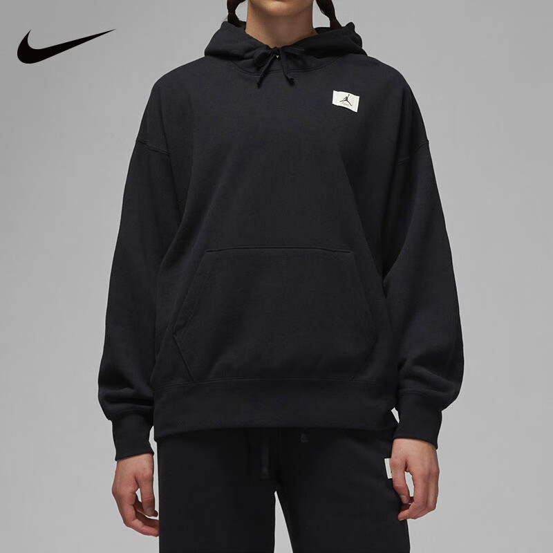 耐克（NIKE） 卫衣女冬季新款Jordan针织连帽衫休闲加绒套头衫DQ4604 DQ4604-010 XS