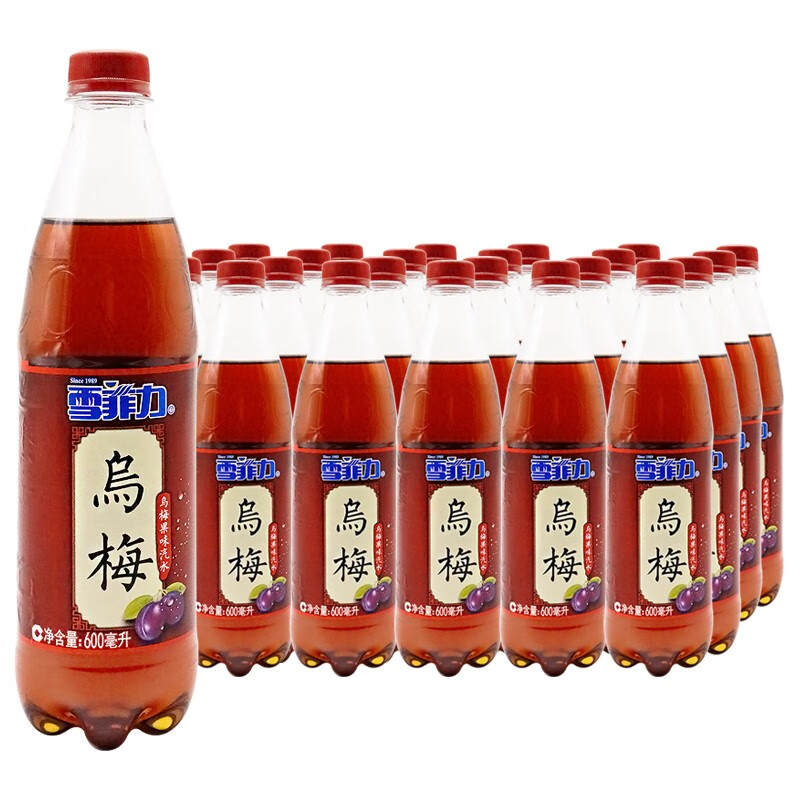可口可乐 雪菲力乌梅汁 600ml*24瓶/箱 碳酸饮料