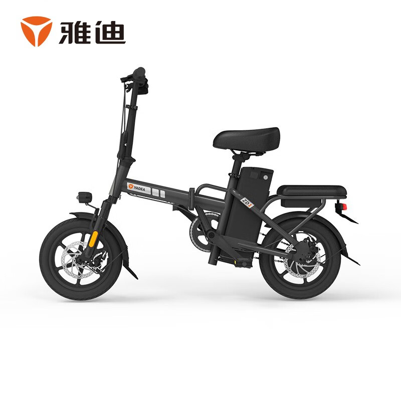雅迪 (yadea)电动车基础版代驾折叠电动自行车48v12a代步外卖锂电池