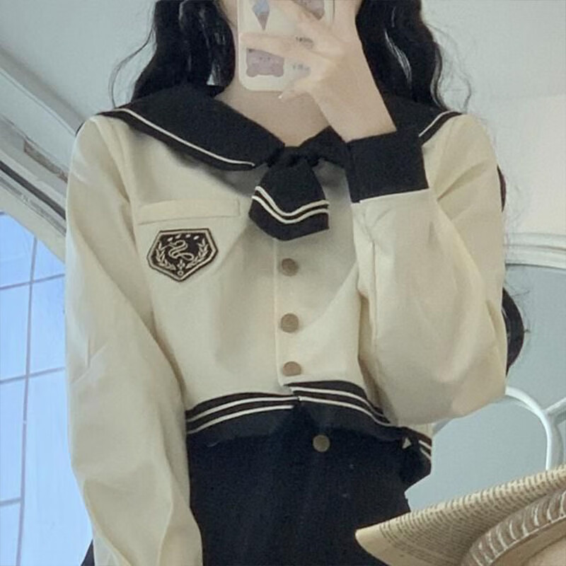 zred川梨艺高春秋套装jk制服初中生女jk制服女春季套装穿搭百褶裙原创