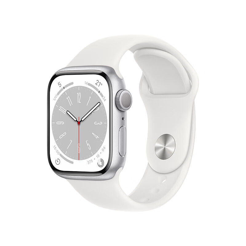 Apple Watch Series 8 智能手表GPS款41毫米银色铝金属表壳白色运动型表带怎么样,好用不?