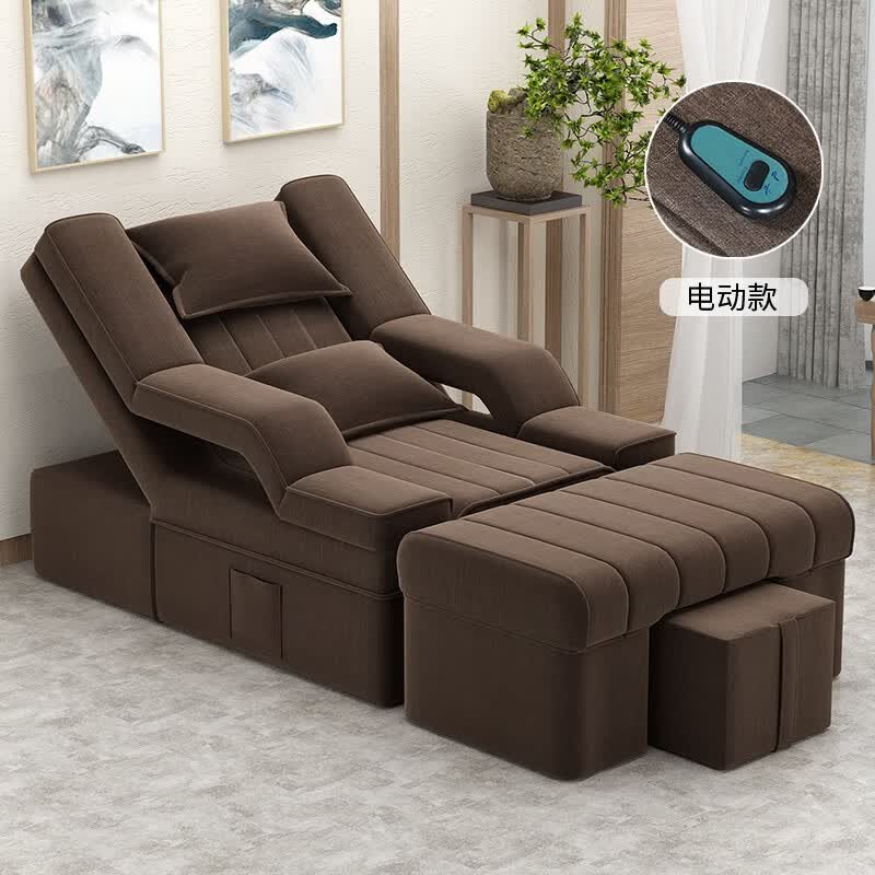 足浴沙发足疗按摩床躺椅电动沙发椅足疗店桑拿按摩沙发椅足 带扶手款