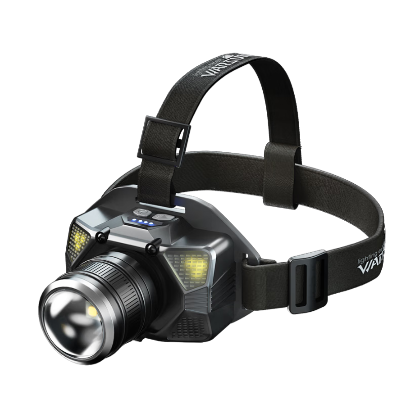 沃尔森 Warsun W81头灯LED可变焦感应头灯夜钓强光充电超亮头戴式电筒远射防水工作矿灯户外钓鱼