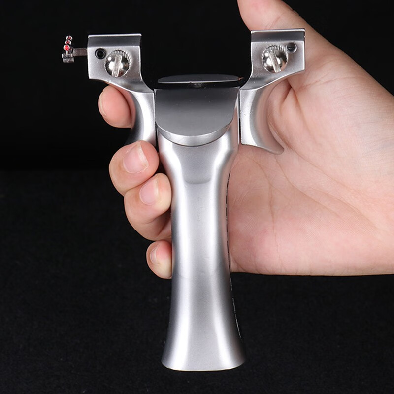 享丽莱弹弓高精准户外弹弓专业竞技比赛快压扁皮筋成人金属合金弹弓