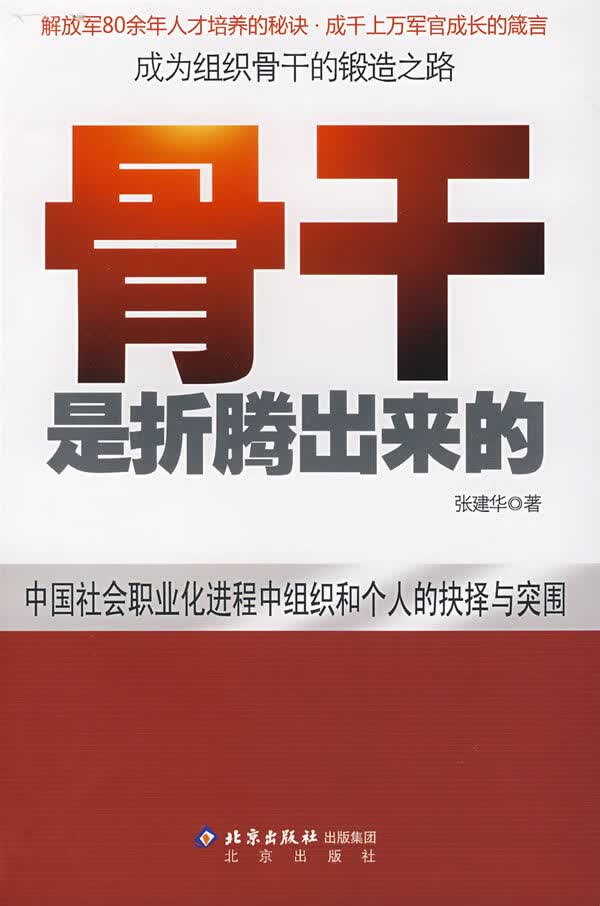 骨干是折腾出来的 张建华 著【正版书】