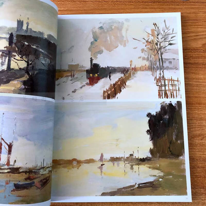 水粉画色彩风景大师风景画构图色调详解水乡单体解析风景写生范画步骤