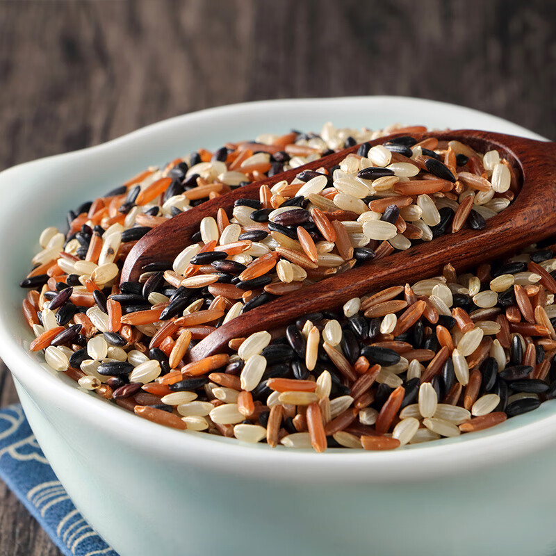 禾澹三色饭杂粮饭红黑米粗粮480g*5 默认规格值