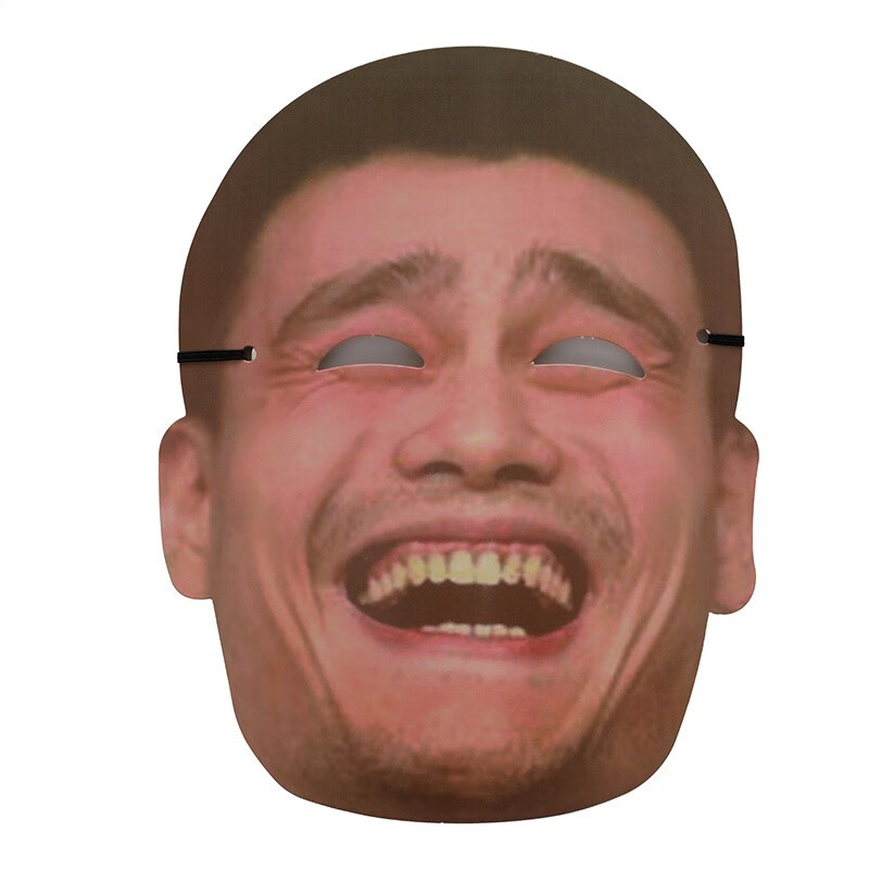 圆小米人皮假脸人皮面皮易容仿假人脸皮面具头套卡纸结婚道具 周润发b