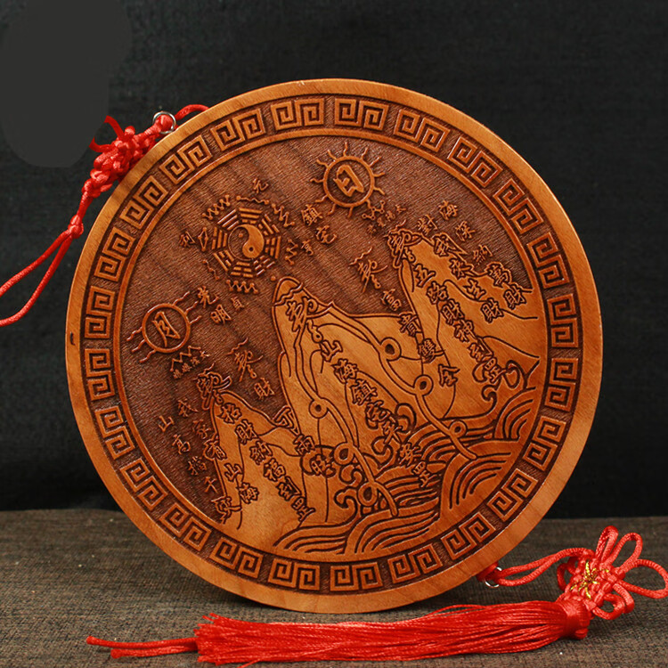 山海镇图挂件室内摆件室外家居客厅家用增旺房屋 圆形19山海镇挂件款