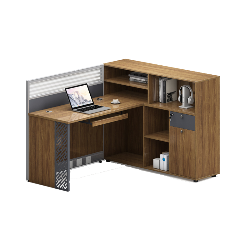 法果办公桌简约现代职员桌四人位桌椅组合双人工位员工桌椅屏风桌子 单人位