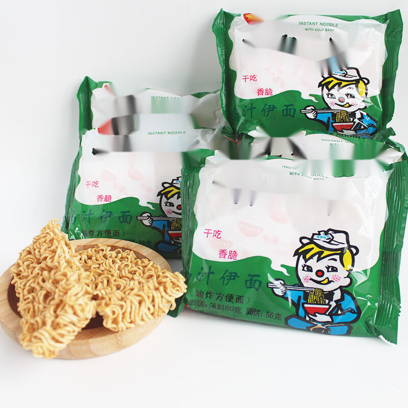贝棋禾鸡汁伊面60g/包方便干脆干吃面怀旧零食儿时回忆