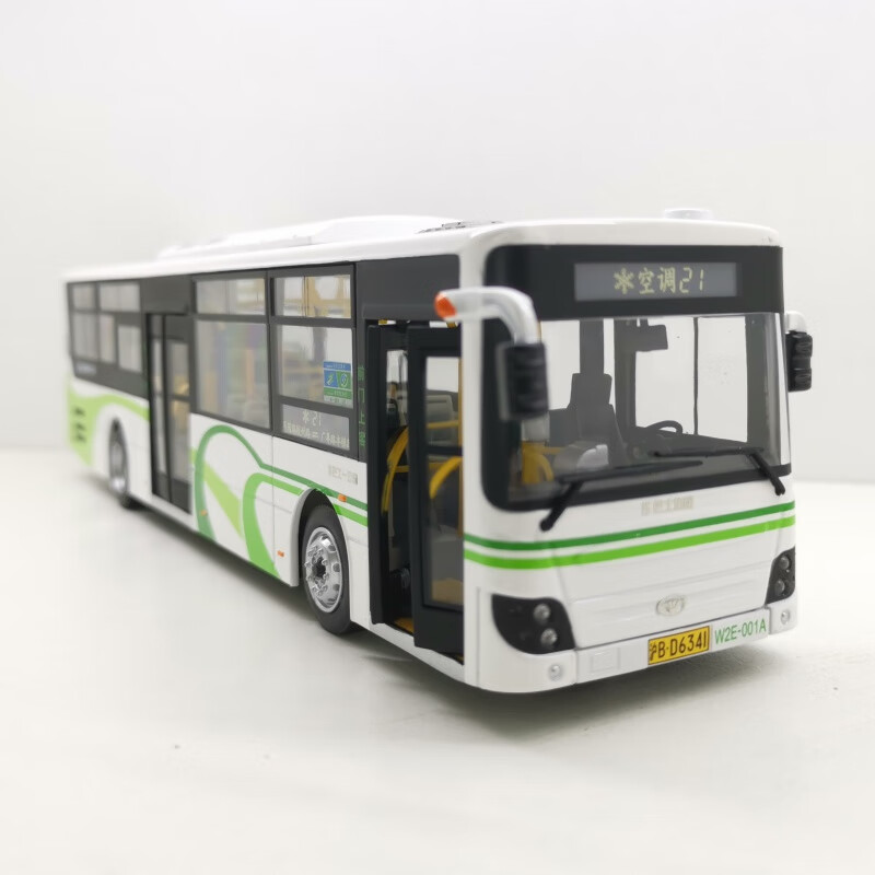 普特汇1:43限量版 上海大宇万象巴士集团 21路 公交汽车巴士汽车模型