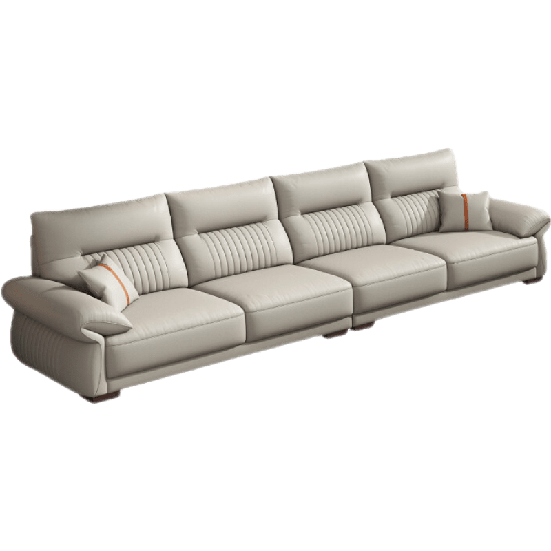 慕跃 沙发 意式轻奢进口牛皮简约现代客厅皮艺沙发沙发组合整装家具 【设计师新款】2.6米双人位+左贵妃 组合