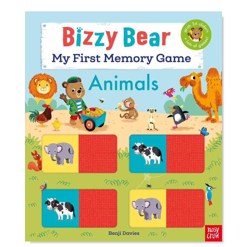 【现货】忙碌的小熊:我的本记忆游戏书 动物 bizzy bear:animals 英文