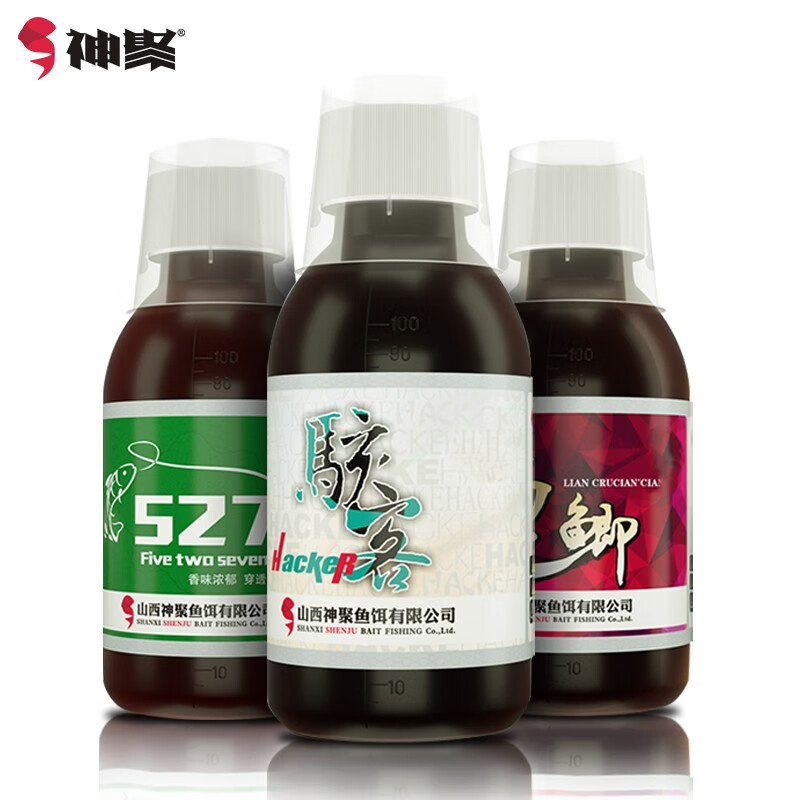 神聚钓鱼小药果酸大麦红薯膏爆护配方套装野钓黑坑鲤鲫专用饵料添加剂