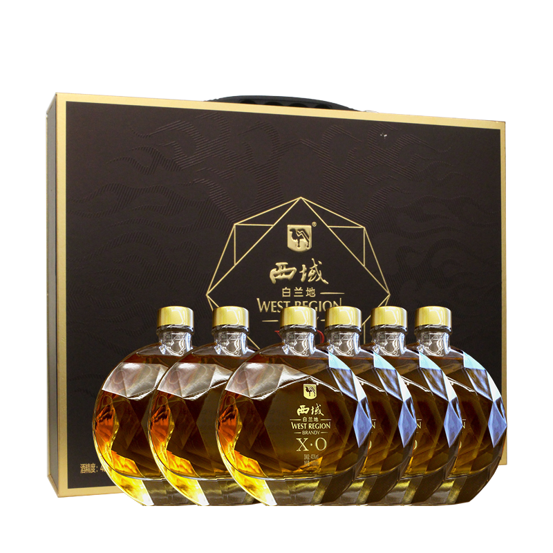 西域白兰地 xo 40度100ml*6瓶  礼盒装
