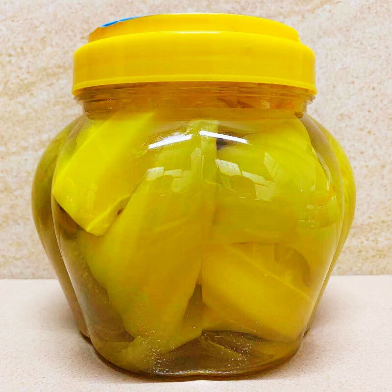 南美豹【精选好货】广东特产 酸甜芥菜1kg瓶装爽口菜泡菜下饭菜酸 1