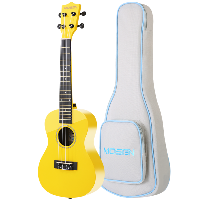 莫森(MOSEN)CF-S9YE尤克里里碳纤维ukulele乌克丽丽初学者jita入门儿童吉它小吉他乐器23英寸 黄色