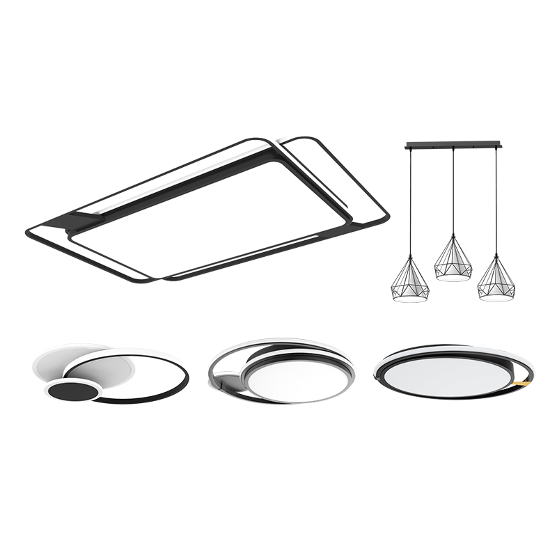 Yeelight易来 led吸顶灯全屋灯具长方形客厅灯卧室餐厅灯 米家智能联动语音控制灯具套餐 C03三室两厅B