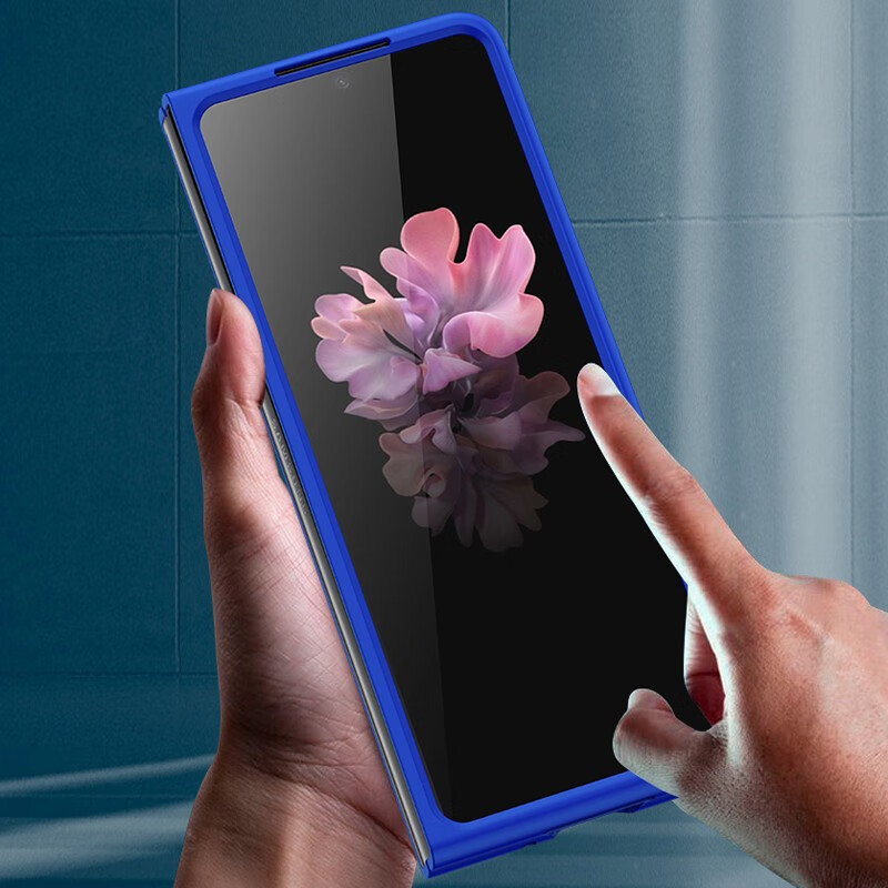 亨曼【厂家直发】适用三星ZFold4手机壳纯色肤感W23心系天下保护套男 【带铰链·初雪白】 Galaxy Z Fold4(SM-F9360)