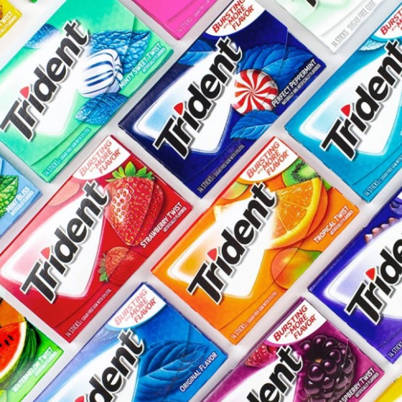 trident口香糖 15包/盒 经典美国原装进口 trident/三得/三叉戟木糖醇