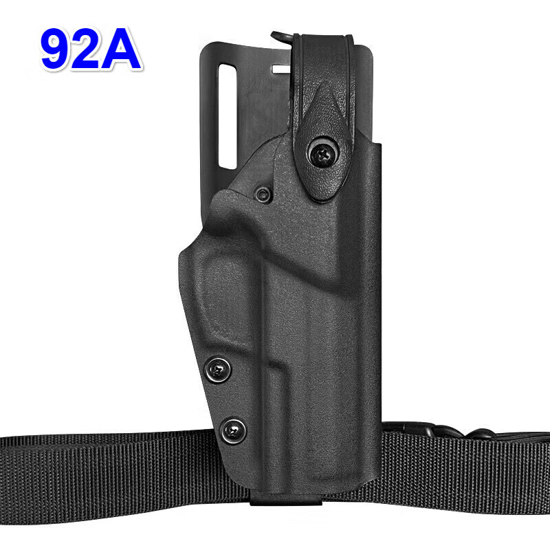 指尖跳新式通用92a快枪套 92b快拔枪套 92式快抢套 下沉92g快拔套绑腿