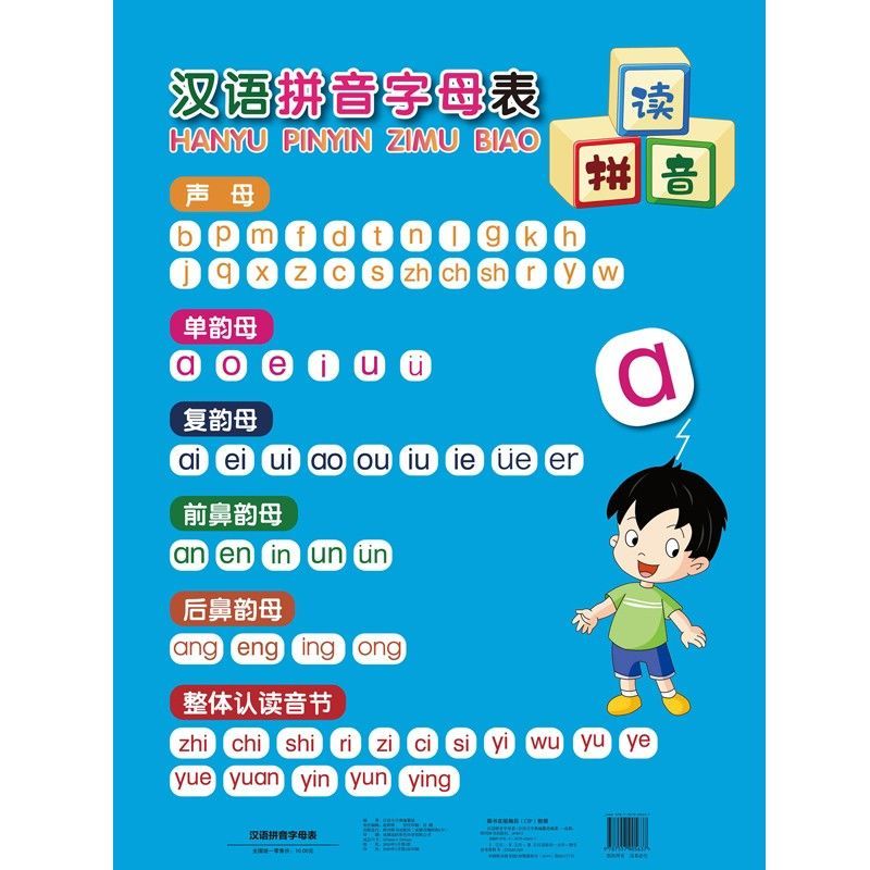 汉语拼音字母表声母单韵母复韵母前鼻韵母后鼻整体认读音节一年级