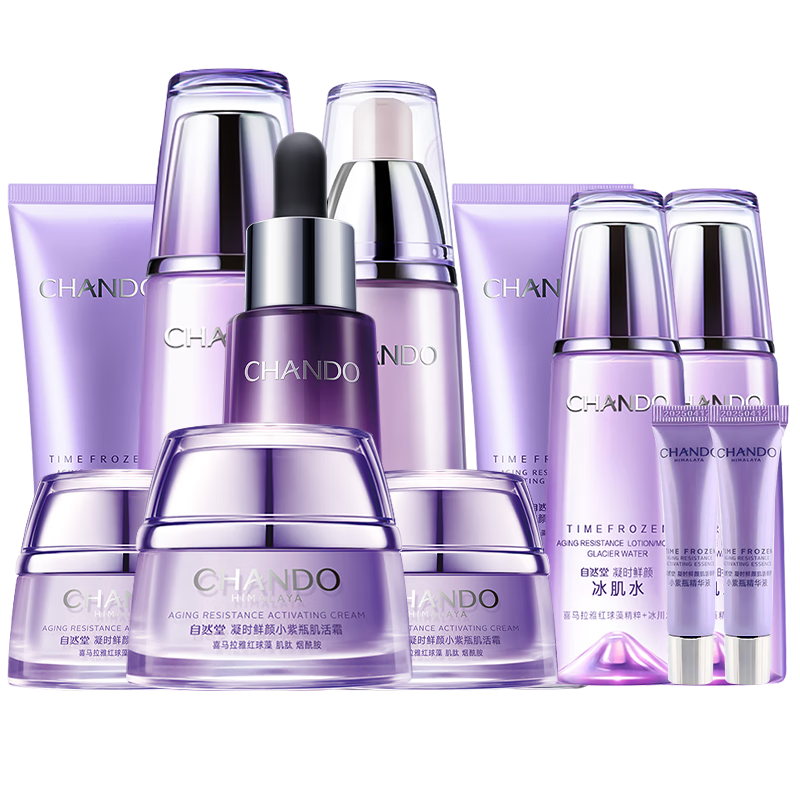 ���ڲ�������Ȼ�ã�CHANDO�� ��ʱ���տ��廤��Ʒ��װ��ˮ��ʪ����ϸ���������»�ױƷ���� 4���� ����ˮ+��+˪+�� 392Ԫ