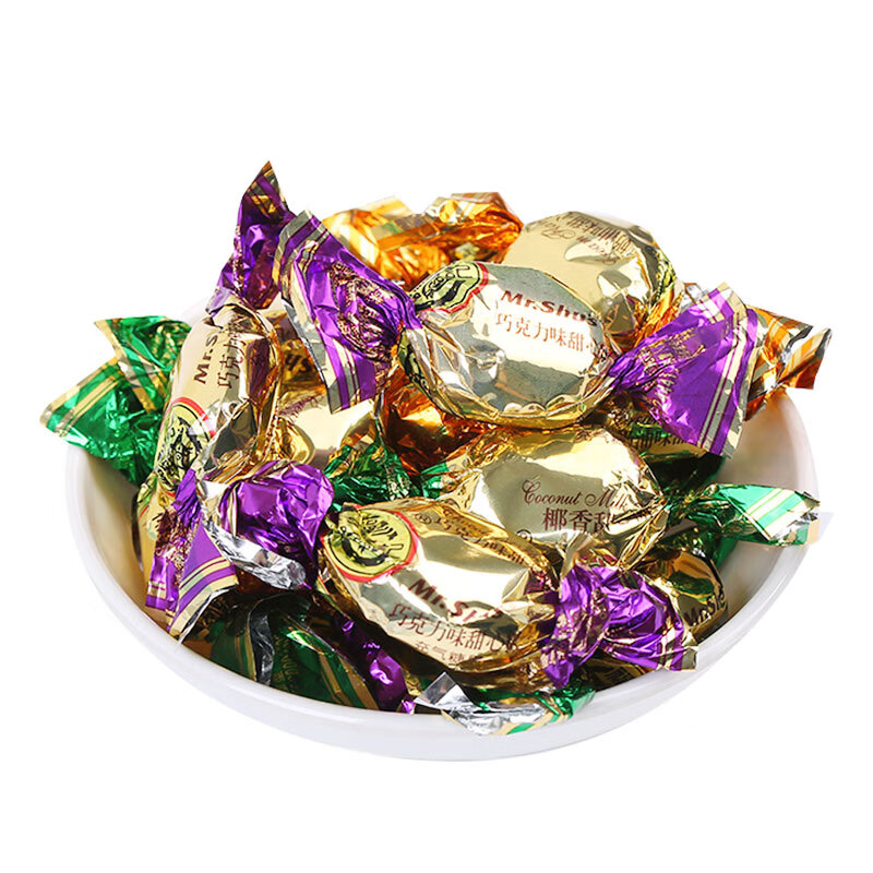 徐福记 糖果甜心糖婚庆喜糖太妃糖牛奶巧克力味奶糖硬糖 奶油味500g