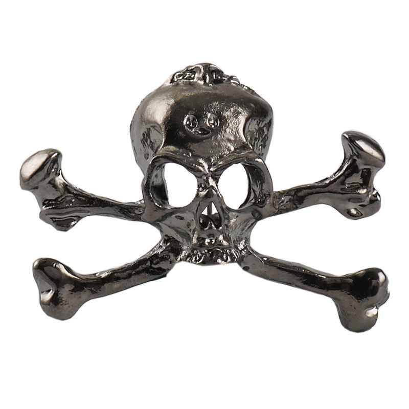 朋克骷髅头胸针男女摇滚配饰西装大衣别针领针服装饰品胸花 骷髅骨头