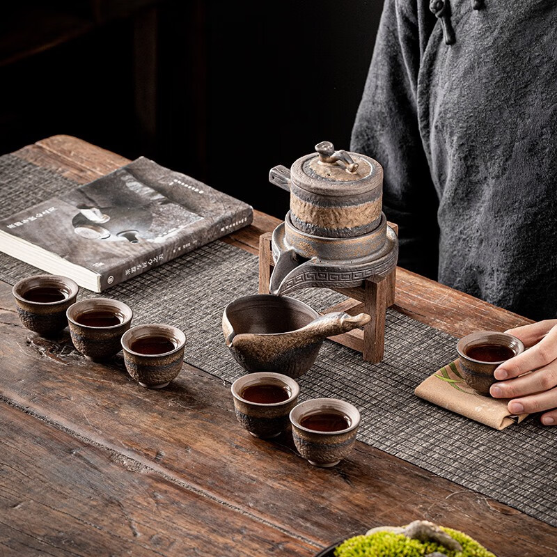 德化陶瓷陶瓷茶具套装家用懒人石磨办公室功夫茶壶茶海茶杯茶盘怎么看?