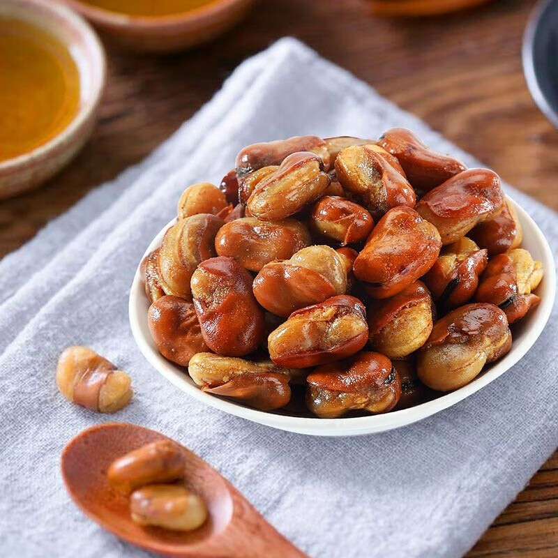 味滋源 每日坚果炒货干果孕妇零食休闲零食 宅家小点心 兰花豆 500g/袋 牛肉味 1件