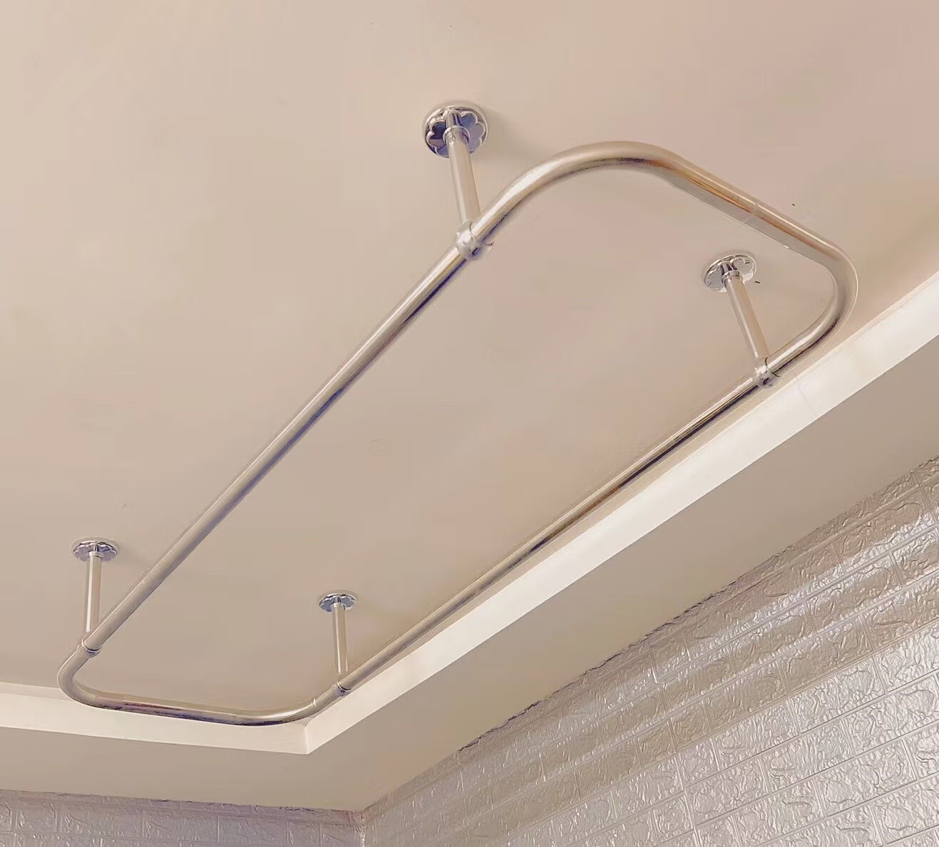 山头林村按摩踩背杆 不锈钢踩背杆泰式按摩踩背吊杆手拉杆足浴踩背