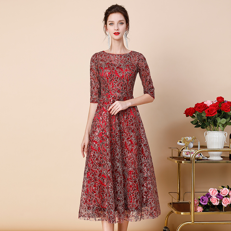 缘雅婷婚礼妈妈装五一结婚喜婆婆婚宴时尚礼服嫁女儿新娘妈妈装洋气