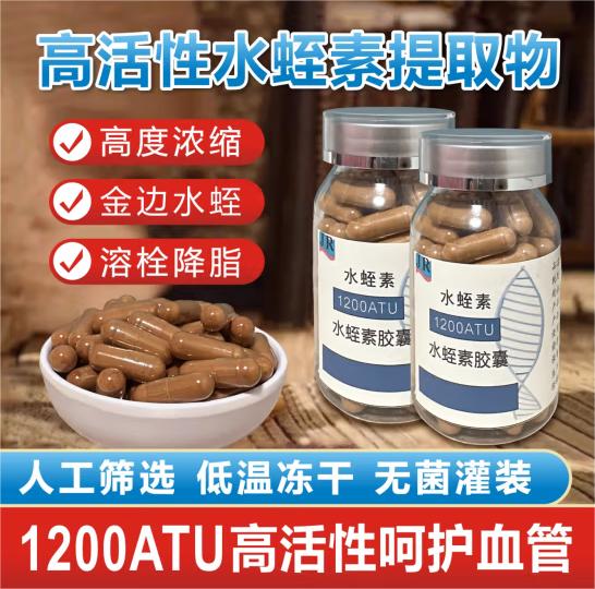 北京同仁堂 原料食品级 天然水蛭素胶囊1200atu 水蛭唾液提取物 60粒