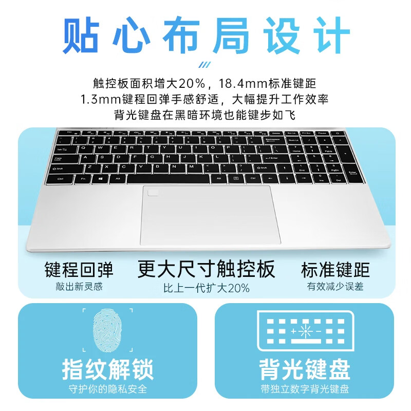 HUNYIPU【AI智能多爆款】2025新款指纹解锁高性能显卡平板笔记本电脑酷睿i7轻薄本游戏本全能本商务本补贴 【AI智能标配爆款】15.6英寸轻薄高性能超薄 32G运行内存+1T超速固态