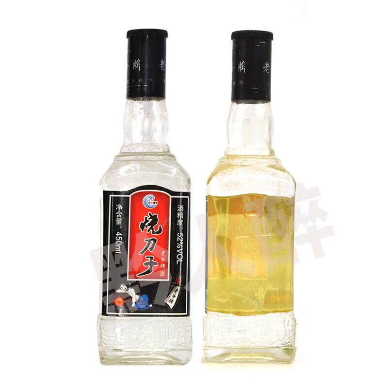 烧刀子白酒 东北2010年52度清香型450mlx2瓶粮食酒送礼陈年老酒 450ml
